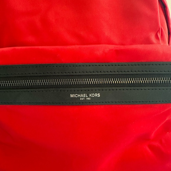 Michael Kors Kent Backpack In Red - Picture 4 of 11